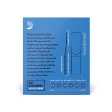 Carregar imagem no visualizador da galeria, Palheta Sax Soprano 2.0 (10 Peças) D Addario Royal RIB1020