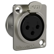 Carregar imagem no visualizador da galeria, Conector Xlr Femea Wc 1023 Fp Bk Ni 3p Painel Wireconex 10 Unidades