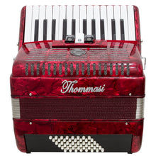 Carregar imagem no visualizador da galeria, Acordeon 48 Baixos 26 Teclas Ta 4803 Vermelho Thommasi