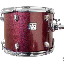 Carregar imagem no visualizador da galeria, Bateria Acústica 2t Pr Sp Wine Sparkle Vinho Com Banco Ny F1rst