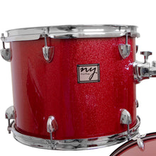Carregar imagem no visualizador da galeria, Bateria Acústica 2t Pr Sp Red Sparkle Vermelha Com Banco Ny F1rst