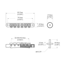Carregar imagem no visualizador da galeria, Ponte Guitarra Les Paul Cromada Spirit LP35BRD-CR/LTZC-CR
