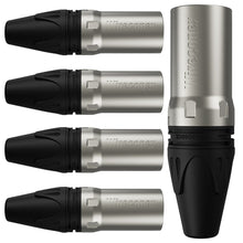 Carregar imagem no visualizador da galeria, Conector Xlr Macho Wc 1013 Ml Bk Ni 3p Cabo Wireconex 05 Unidades
