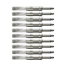 Carregar imagem no visualizador da galeria, Conector P10 1/4 Ts Metal Nickel Com Mola Wc 244/ts Wireconex 10 Unidades
