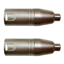 Carregar imagem no visualizador da galeria, Adaptadores Rca Fêmea P/xlr 3p Macho Niq. Wc 245 Ad 02 Unidades Wireconex
