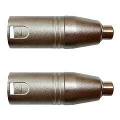 Adaptadores Rca Fêmea P/xlr 3p Macho Niq. Wc 245 Ad 02 Unidades Wireconex