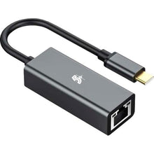 Carregar imagem no visualizador da galeria, Conversor USB C Para LAN RJ45 5+
