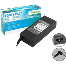 Carregar imagem no visualizador da galeria, Fonte Para Notebook 19V 4,74A Bivolt 5,5X2,5mm Green
