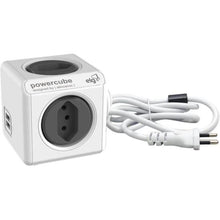 Carregar imagem no visualizador da galeria, Adaptador Benjamim Múltiplo Powercube PWC-X4U/3M Bivolt ELG

