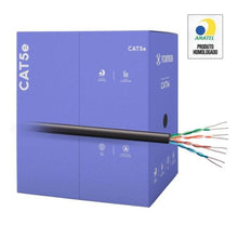 Carregar imagem no visualizador da galeria, Cabo de Rede CAT5e 305m Fortrek FK 500C CMX Preto - CX / 305
