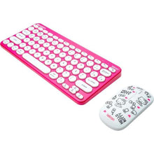 Carregar imagem no visualizador da galeria, Kit Teclado e Mouse Sem Fio Letron Hello Kitty Rosa
