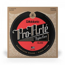 Carregar imagem no visualizador da galeria, Encordoamento Violão Nylon Tensão Media Pro-Arte Nylon Core EJ45 D Addario
