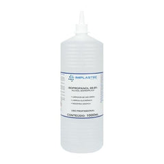 Álcool Isopropilíco 99,8% 1000ML Isopropilico Transparente Implastec - CX / 18