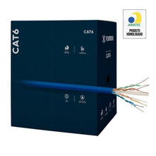 Carregar imagem no visualizador da galeria, Cabo de Rede CAT6 305m Fortrek FK 510C CMX Azul - CX / 305
