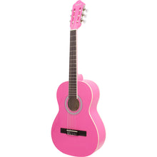 Carregar imagem no visualizador da galeria, Violão Acústico Infantil De Nylon Para Destros Com Tensor Tcg 360 Rosa Thomaz
