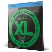 Carregar imagem no visualizador da galeria, Encordoamento Baixo 4 Cordas .040-.095 XL Nickel EXL220 D Addario
