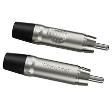 Carregar imagem no visualizador da galeria, Conector Plug Rca Macho Wc 1212 Bk  Wireconex 10unidades
