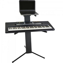 Carregar imagem no visualizador da galeria, Suporte Piramidal Para Teclado e Notebook ou 2 Teclados PMD3-1 Preto ASK
