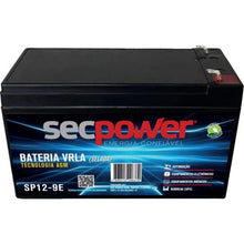 Carregar imagem no visualizador da galeria, Bateria Selada 12V 9Ah SP12-9E SecPower
