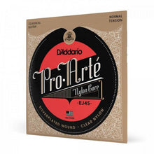 Carregar imagem no visualizador da galeria, Encordoamento Violão Nylon Tensão Media Pro-Arte Nylon Core EJ45 D Addario
