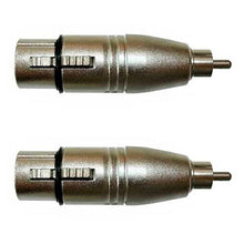 Carregar imagem no visualizador da galeria, Adaptador Rca Macho P/xlr 3p Fêmea Niq. Wc 242 Ad 02 Unidades Wireconex
