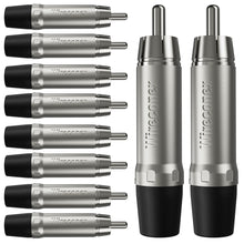 Carregar imagem no visualizador da galeria, Conector Plug Rca Macho Wc 1212 Bk  Wireconex 10unidades
