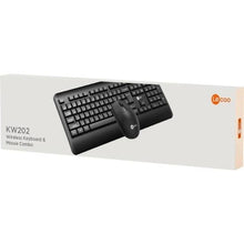 Carregar imagem no visualizador da galeria, Kit Teclado e Mouse Lecoo KW202 Sem Fio Preto
