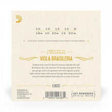 Carregar imagem no visualizador da galeria, Encordoamento Para Viola Brasileira Cebolão MI/Boiadeira EJ82C D Addario
