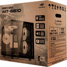 Carregar imagem no visualizador da galeria, Gabinete Gamer C3Tech Aquarius MT-G810 Sem Fans Preto
