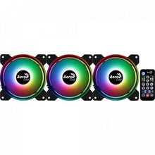 Carregar imagem no visualizador da galeria, Kit 3 Coolers Aerocool Saturn 12 Pro ARGB + Hub + Controle
