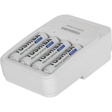 Carregar imagem no visualizador da galeria, Carregador de Pilhas TNHC-6GAE4 CB (C/4 Pilhas AA 2600mAh) Toshiba
