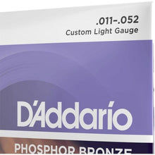 Carregar imagem no visualizador da galeria, Encordoamento Violão Aço .011-.052 Phosphor Bronze EJ26 D Addario
