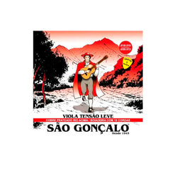 Jogo De Cordas P/viola Cebolão Em Mi Cobre Prata Tensão Leve 0.010 - 0.030 / 0.010 - 0.012 São Gonçalo