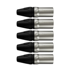 Conector Xlr Femea Wc 1003 Fl Bk Ni 3p Cabo Wireconex 05 Unidades