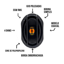 Carregar imagem no visualizador da galeria, Kit Facil Falante Jbgg9 Flex 6 Gx9pol 220w 4r Preto Leson
