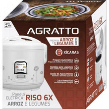 Carregar imagem no visualizador da galeria, Panela Elétrica de Arroz Agratto PA6X Riso 400W 127v
