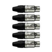 Carregar imagem no visualizador da galeria, Conector Xlr Macho Wc 1013 Ml Bk Ni 3p Cabo Wireconex 05 Unidades
