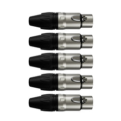 Conector Xlr Macho Wc 1013 Ml Bk Ni 3p Cabo Wireconex 05 Unidades