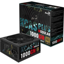 Carregar imagem no visualizador da galeria, Fonte Gamer ATX Aerocool KCAS 1000GM 80 Plus Gold 1000w FULL RANGE APFC
