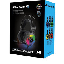 Carregar imagem no visualizador da galeria, Headset Gamer RGB H1 PRO Cinza FORTREK

