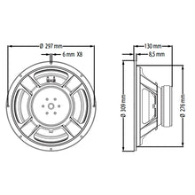 Carregar imagem no visualizador da galeria, Alto-falante  250 Watts 12 Pol 4 Ohms Wf300-500b-4 Atk
