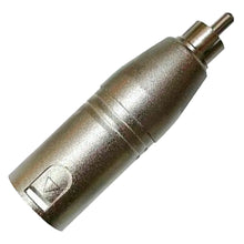Carregar imagem no visualizador da galeria, Adaptador Rca Macho P/xlr 3p Macho Niq. Wc 243 Ad 02 Unidades Wireconex
