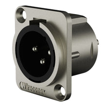 Carregar imagem no visualizador da galeria, Conector  Xlr Macho Wc 1033 Mp Bk Ni 3p Painel Wireconex 10 Unidades
