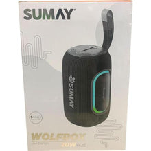 Carregar imagem no visualizador da galeria, Caixa de Som Sumay Wolfbox 20w Preta
