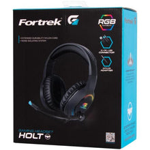 Carregar imagem no visualizador da galeria, Headset Gamer Fortrek Holt P2 + USB RGB Preto
