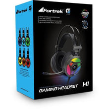 Carregar imagem no visualizador da galeria, Headset Gamer RGB H1 PRO Cinza FORTREK
