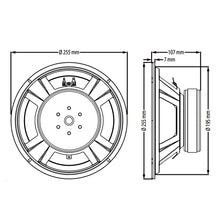 Carregar imagem no visualizador da galeria, Alto-falante Profissional 250 Watts 10 Pol 8 Ohms 10wf510b-8 Atk
