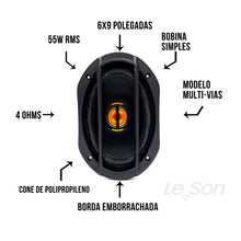 Carregar imagem no visualizador da galeria, Kit Falante Jbg9 Flex Gx9pol 11ow 4r Preto Leson
