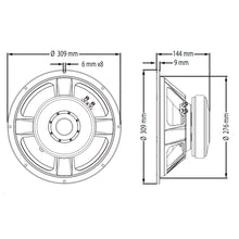 Carregar imagem no visualizador da galeria, Alto-falante  600 Watts 12 Pol 4 Ohms Wf300-1200b-4 Atk
