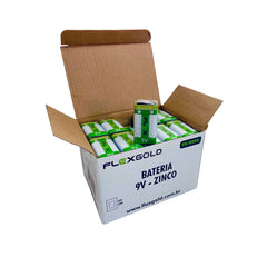 Bateria Zinco 9v Flex Caixa Com 50 Unidades Fx-9z50